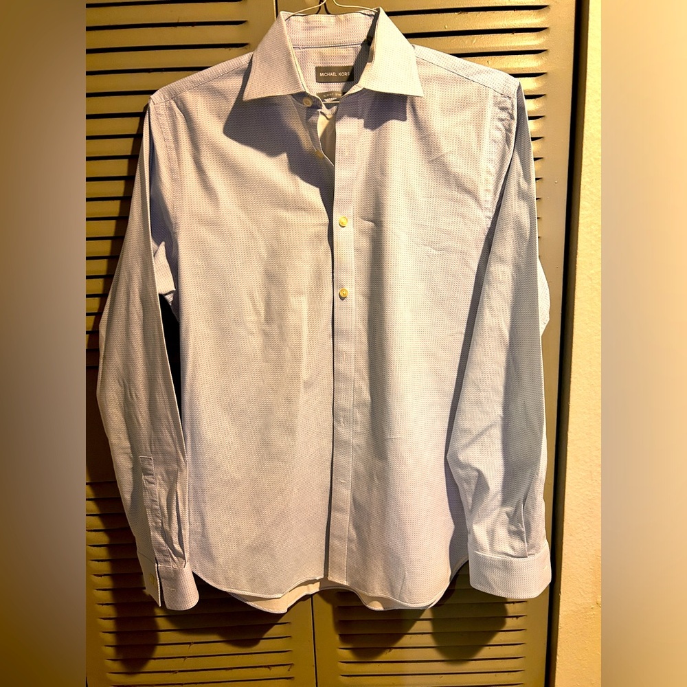 Michael Kors men's long sleeve button-down shirt  medium 15 1/2:34/35